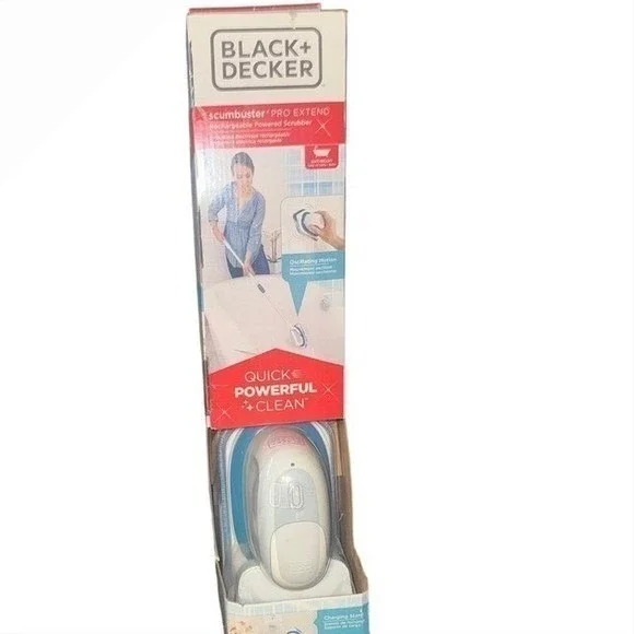 BLACK+DECKER Scumbuster Pro Extend Rechargeable Power Scrubber NEW