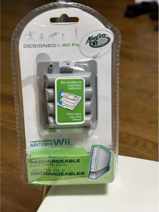 Mad Catz Nintendo Wii Rechargeable Battery Pak for Wii Fit New, Sealed