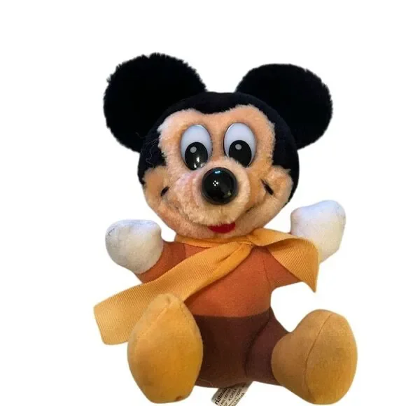 Vintage Disney Mickey's Christmas Carol Tiny Tim Mickey‎ Mouse Plush