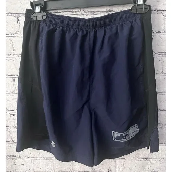 Under Armour‎ Heat Gear Elastic Waist Drawstring Shorts M Stay Army