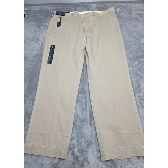 Polo Ralph Lauren Preston Pant 40x30 NWT Vintage Khaki Flat Front Pony On Pocket
