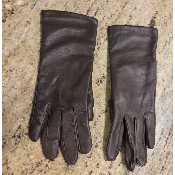 Vintage Women's Size L/ XL Faux Leather Vinyl Formal 11