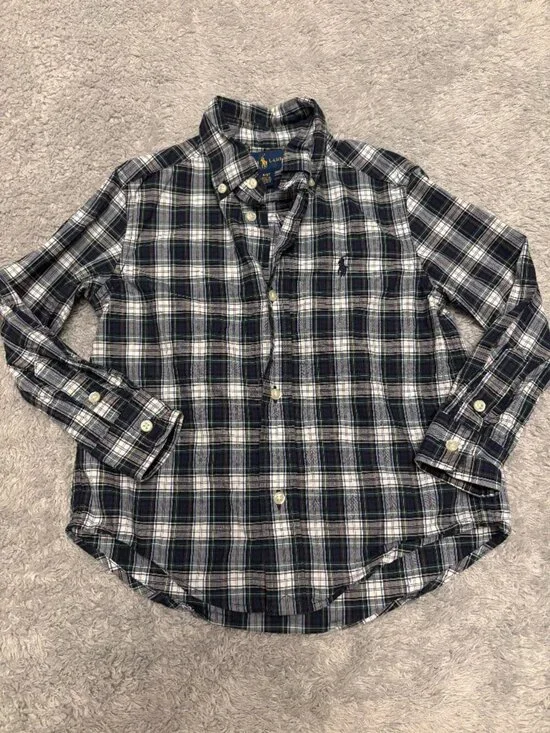 Ralph Lauren Button Up Polo Shirt Long Sleeve Kids Size 3T