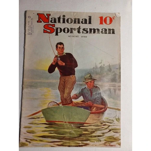 Vintage National Sportsman Magazine August 1940‎ Fishing Hunting Skeet Outdoors