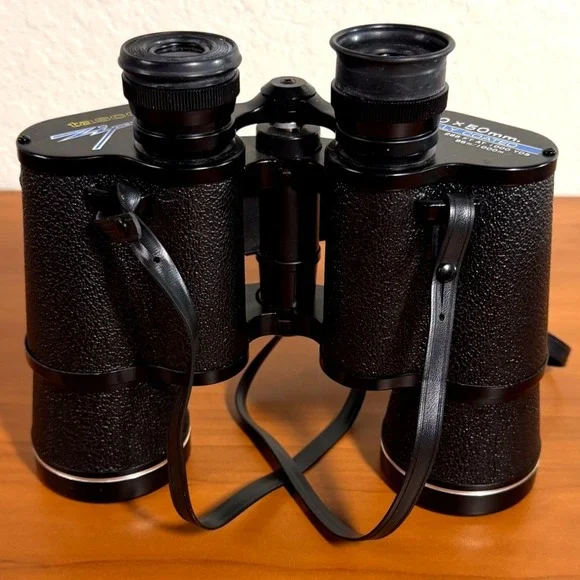 Tasco Zip 312Z Binoculars 10x50mm Fully Coated Optics Black Vintage Wide Angle