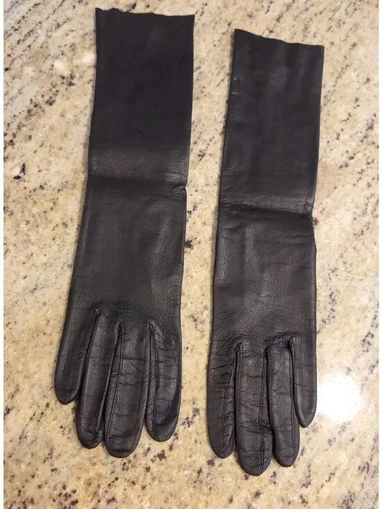 Vintage Womens Size S Dark Brown Leather Formal 13.5