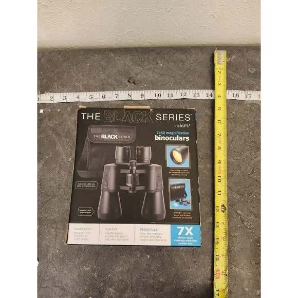 BINOCULARS The Black Series (by shift 3) 7×50‎ magnification w/box