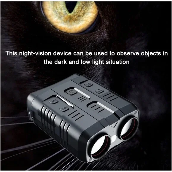 TacRight Night Vision Pro 4K Binoculars 10x Zoom Infrared Digital Device Black