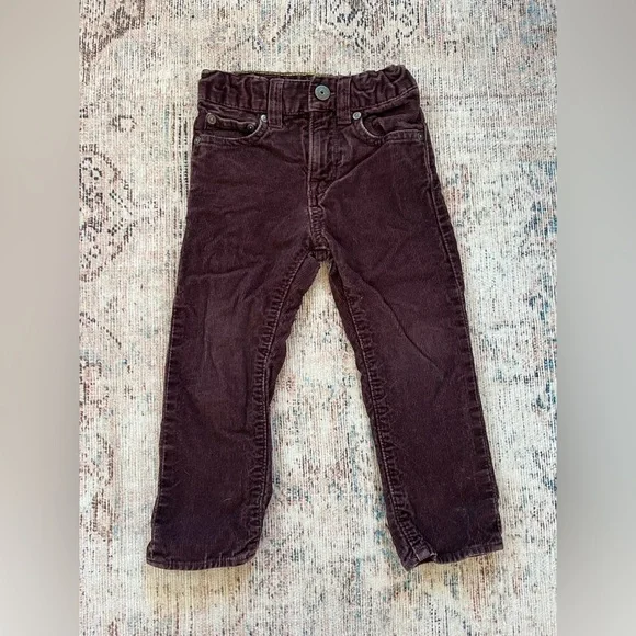 GAP Kids Formal Corduroy Pants - Dark Burgundy