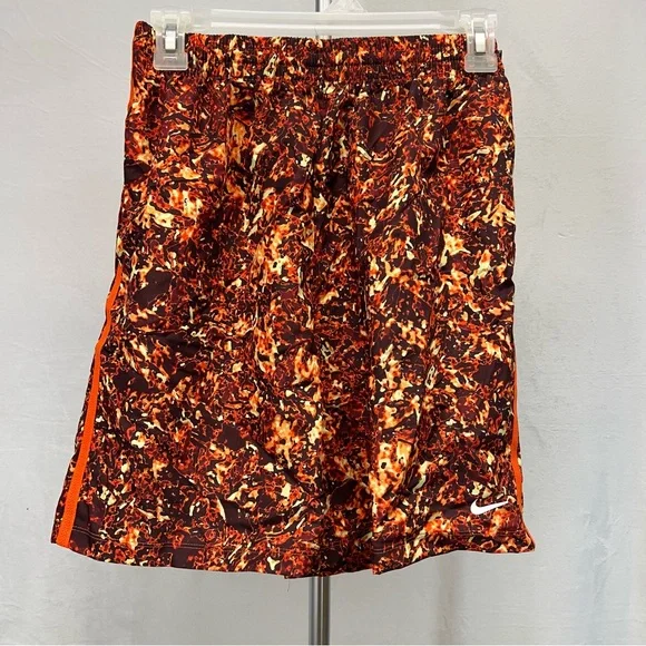 Nike‎ Youth Orange multicolor  Athletic Shorts xlarge