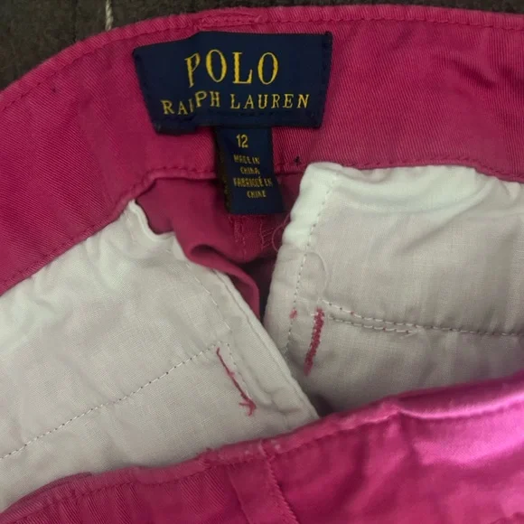 Ralph Lauren Pink Embroidered Girls Skirt