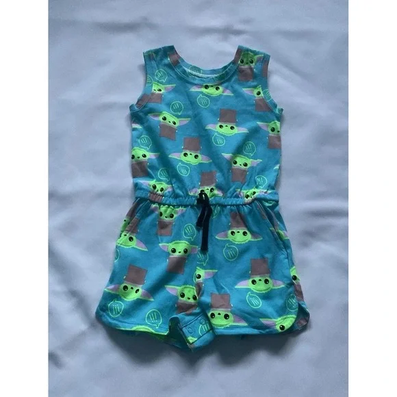 Star Wars Disney Marvel Toddler Girls Kint Sleeveles‎ Rompers Size 3T