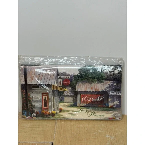 Coca-Cola 1999 Daily Planner Jim Harrison Country Store Art Vintage Pocket Size