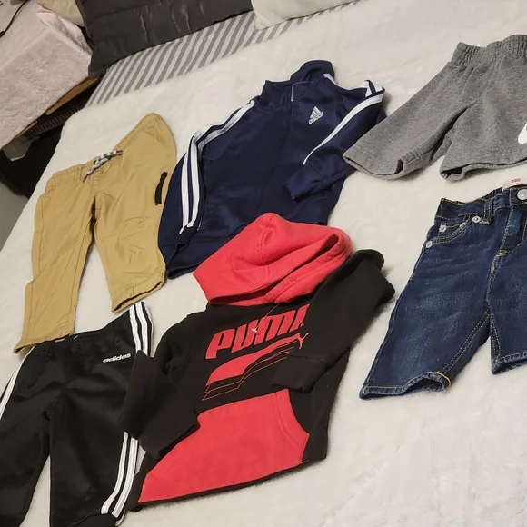 Adidas Kids Navy Track Pants