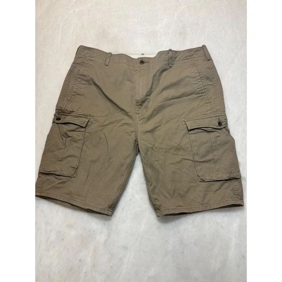 Levi Strauss Co Mens Cargo‎ Shorts Khaki Tan W40 Utility Pocket Casual