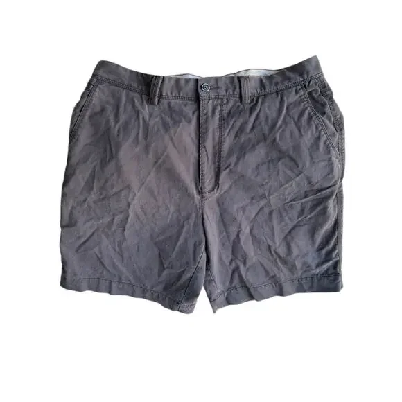 Tommy Bahama Men’s Brown Chino Shorts Size 35 Classic Casual Flat Front