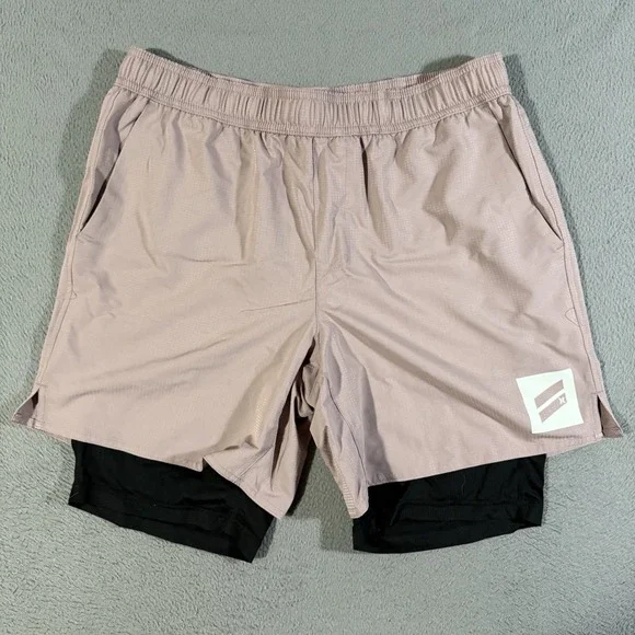 Hurley Shorts Mens Sz LG Exist Bootcamp Training‎ Lined Stretch Gym Workout