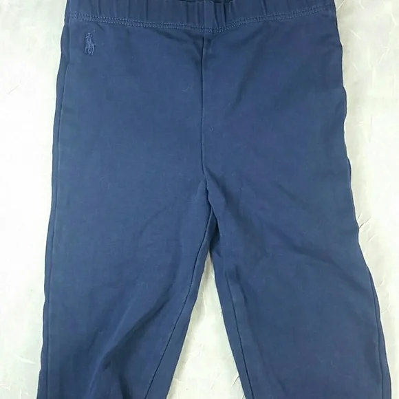 Ralph Lauren leggings bow blue 24 month