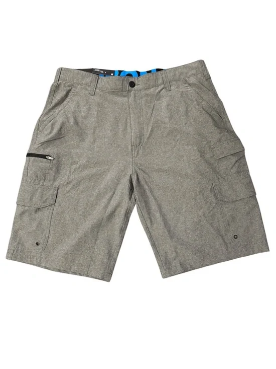 Iron Co. Stretch Hybrid Cargo Shorts - Gray