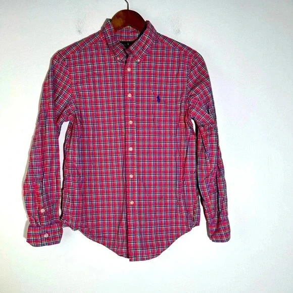 Ralph Lauren Kids Plaid Button Down Shirt