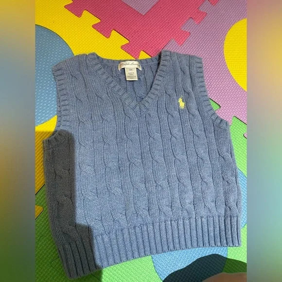 Ralph Lauren Soft Blue Knit Sweater