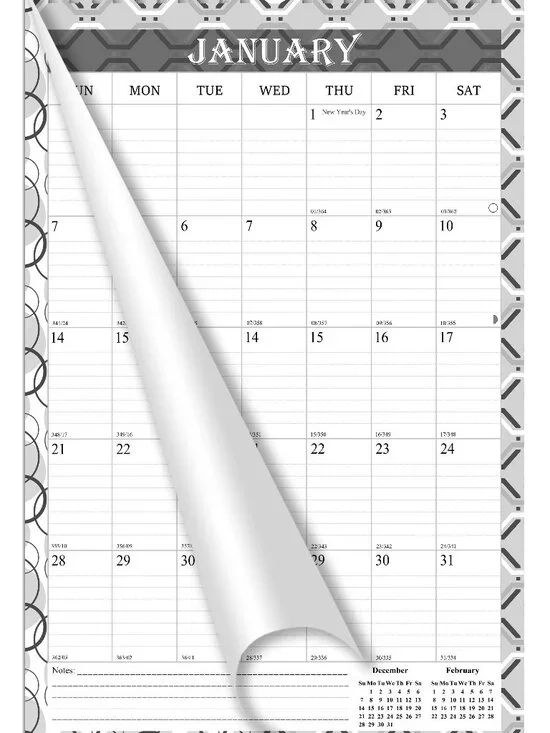 2027 Wall Calendar Spiral-bound Twin-Wire Binding - 12 Months 11