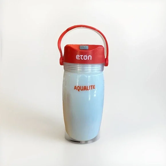 Eton Solar Powered Lantern Purification Straw Flint Whistle Basic Emergency‎ Kit