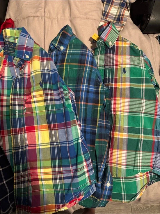 Ralph Lauren Multi-Color Plaid Button-Down Shirt