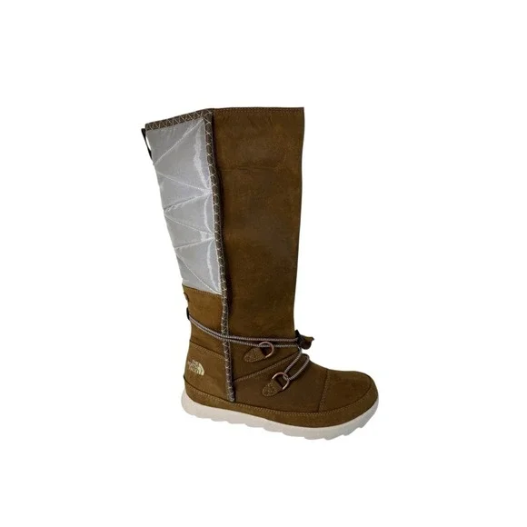 The North Face Sisque Waterproof Tall Brown/Ivory Boot Women's‎ Size 7 No Box