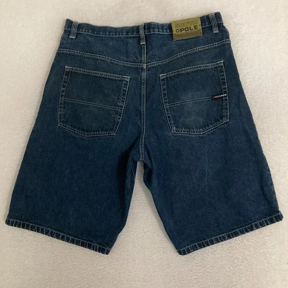 Vtg Southpole Denim Jorts Shorts Mens Size 40 Baggy Skater Hip Hop Street Y2K