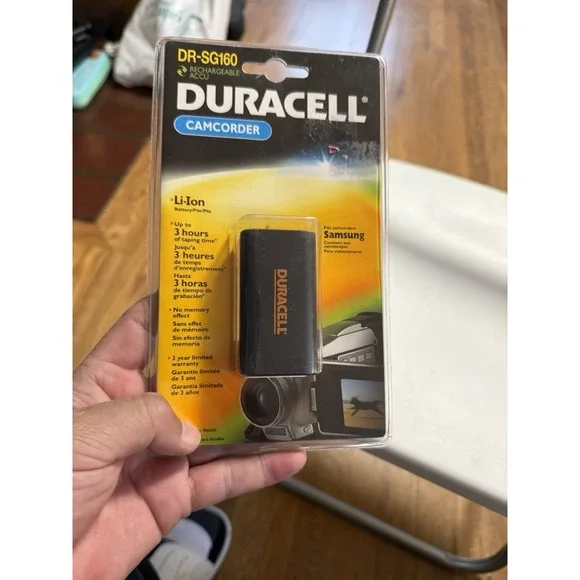 Duracell‎ DR-SG160 Rechargeable Camcorder Battery For Samsung Camcorders New