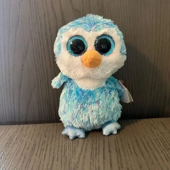 Ty Beanie Boos Ice Cube Blue Penguin 6