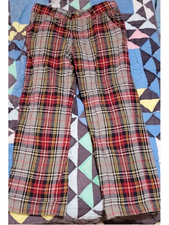 BEAUFORT BONNET Boys 6 Sheffield Plaid Pants Pocket Lined