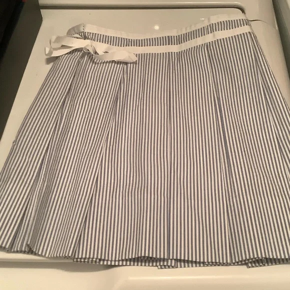 Ralph Lauren Blue and White Striped Mini Skirt