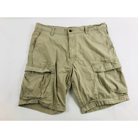 Signature by Levi Strauss & Co. Cargo Shorts, Mens Size 38, Tan, Pockets
