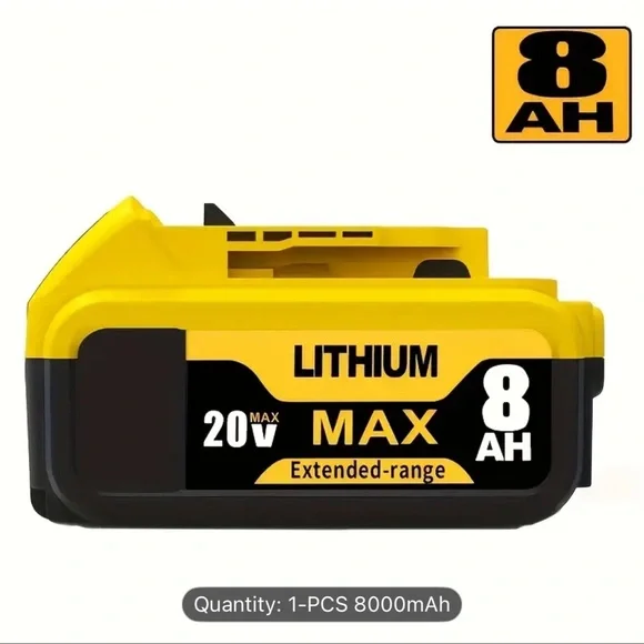 Lithium 20V Max Battery Pack - Yellow and Black