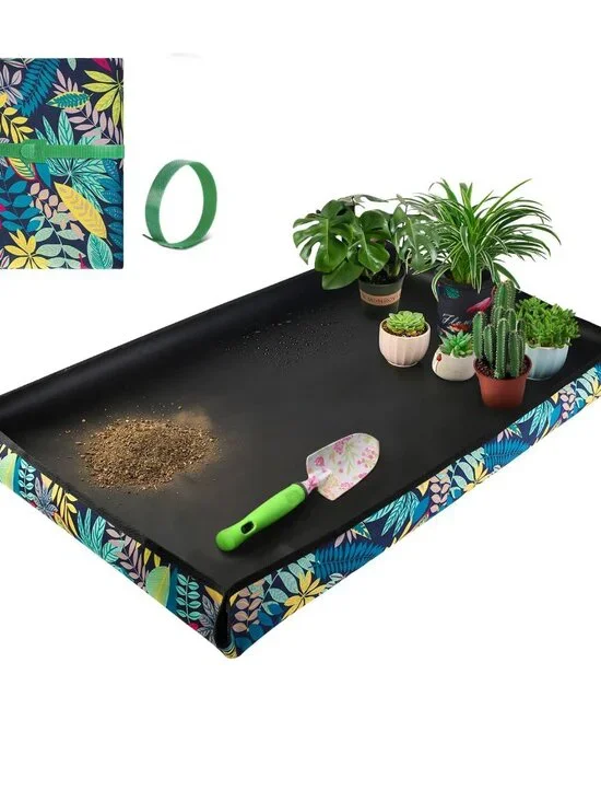 Extra Large Repotting Mat for Indoor Plant Transplanting and Mess Control 43.5