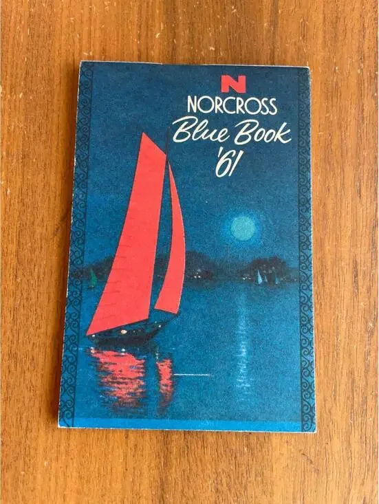Norcross Blue Book 1961 Purse Calendar Booklet Unused