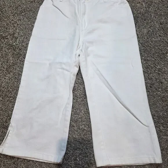 Faded glory catit capris white jean pants