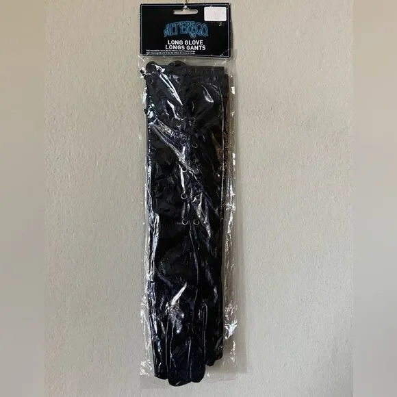NWOT Alterego Fancy Black Dress Fashion Gloves Halloween Cosplay Theater