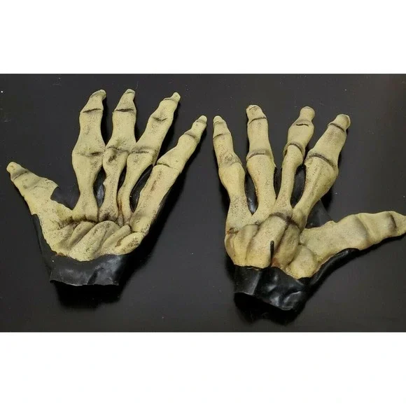 Thin whiteish skeletal hands for Halloween