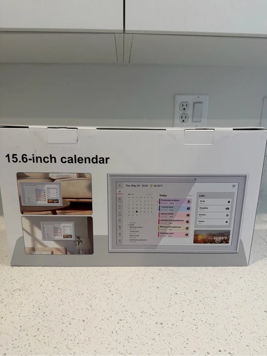 15.6-inch Calendar Display - White