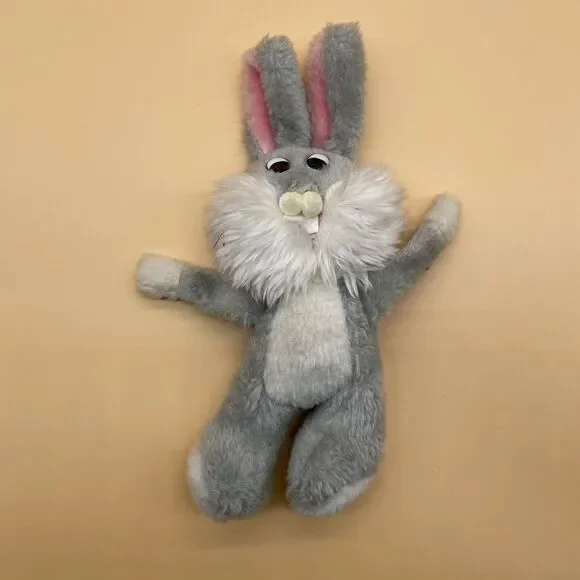 Vintage Plush Bunny Rabbit Grey Superior Toy & Novelty‎ Co. 10