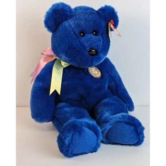 1999 Ty Official‎ Club Clubby Beanie Buddy Bear with tags 13 1/2
