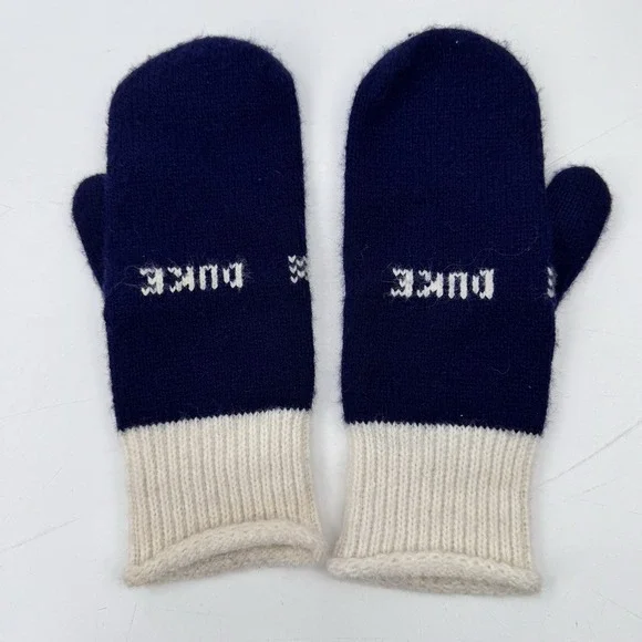 Vintage Duke College Knitted Mittens/Gloves Ivy League Academia Nostalgia