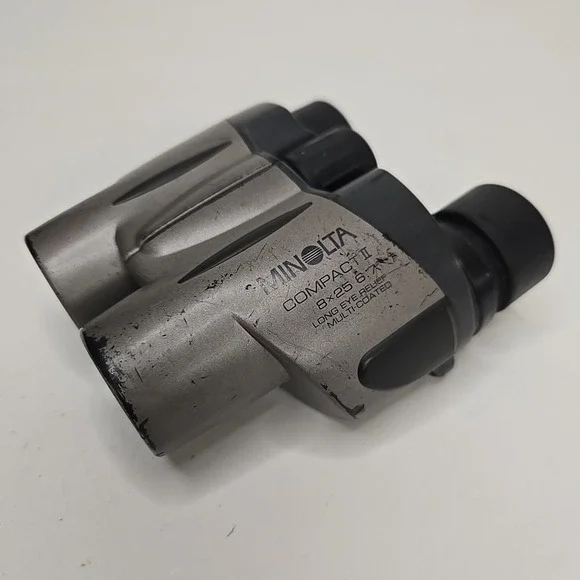 Minolta Compact II 18X25 6.7 Degree Long Eye Relief Multicoated Binoculars‎