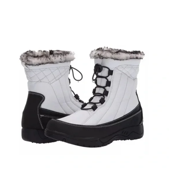 totes Women's Cold Weather Lace-Up & Zipper Barbara Waterproof Winter Boots 7M