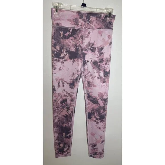 Athleta Girl High Rise Printed Chit Chat Tights Leggings, Large/12