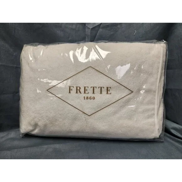 Frette Plush Bath Rug 21 Inches x 34 Inches Milk 100% Cotton NEW WITH TAGS!