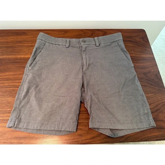 Lululemon ABC Commission Shorts Mens 34 Grey Chino Style Golf Casual 9